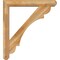 Ekena Millwork Olympic Craftsman Rough Sawn Bracket w/ Offset Brace, Western Red Cedar, 6"W x 36"D x 40"H BKT0604X36X40OLY04RWR - alternate 3